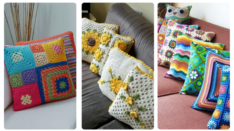 Capas de Almofada em Crochê: O Toque Artesanal que Transforma a Decoração