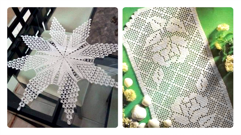 Crochê para Decoração de Casa: Centros de Mesa em Crochê!