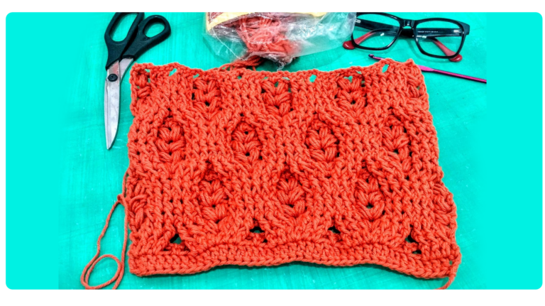 Crochê de Moda: Cachecol de Crochê – Gráficos de Pontos Fantasia para Criar o Seu Look Perfeito!