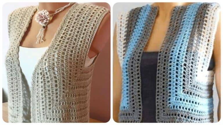 Elegância em Simplicidade: Coletinhos de Crochê Simples como Peças Versáteis e Charmosas