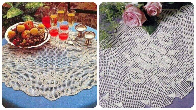 Centros de Mesa em Crochê Filé: Elegância e Arte para a Decoração