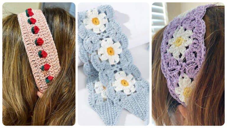 Criatividade e Elegância: Tiaras Decoradas em Crochê