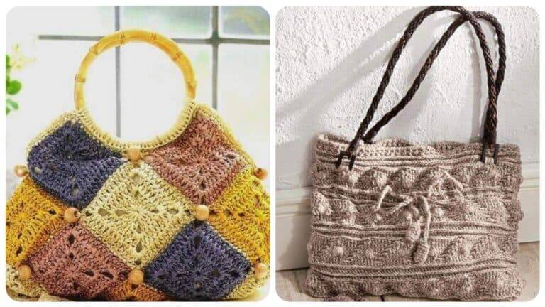 21 Ideias de Bolsas de Crochê Modernas com Gráficos e Tutorial