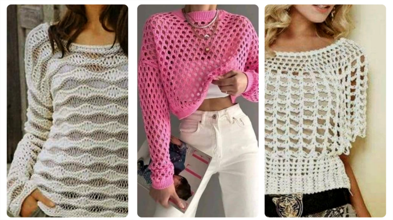 Blusas em Crochê: Modelos Lindos e com Gráficos para Você Copiar!