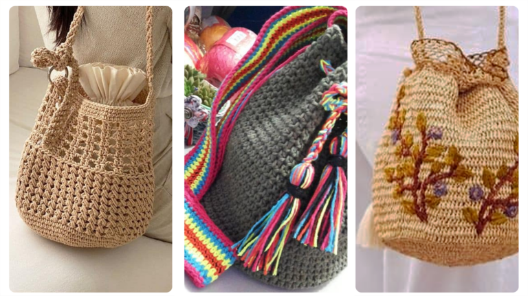 Bolsas Saco de Crochê: Elegância e Praticidade para o Dia a Dia
