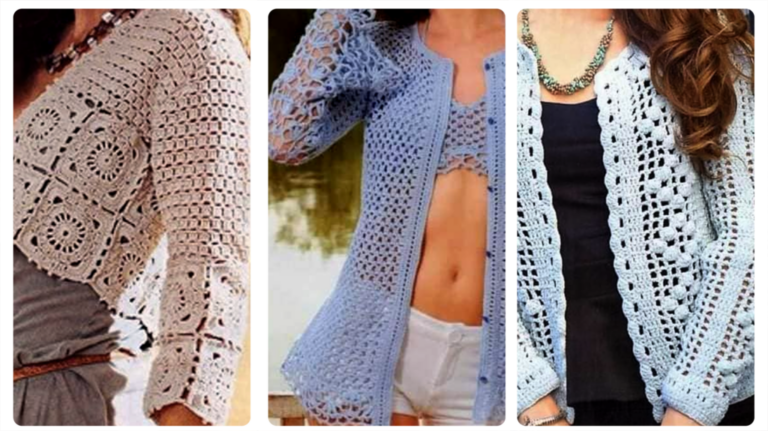 Do Boho ao Minimalista: Os Cardigans de Crochê que Vão Dominar o Outono/Inverno 2024
