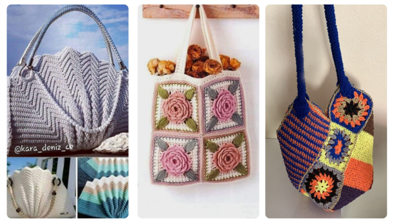 Bolsas de Crochê Modernas 2024: Fáceis de Fazer