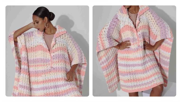 Receita Mega Poncho de Crochê: Estilo e Conforto em Grande Estilo