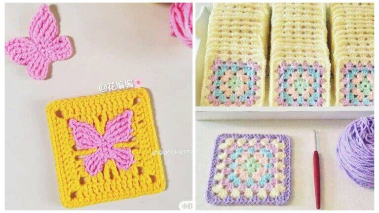 Crochê Moderno: Descubra a Versatilidade dos Squares de Crochê com Guia Completo