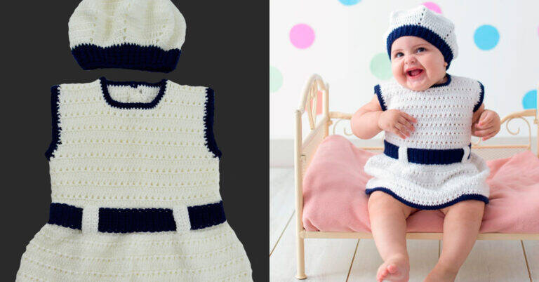 Como Fazer Vestido e Boina de Crochê para Bebê: Passo a Passo