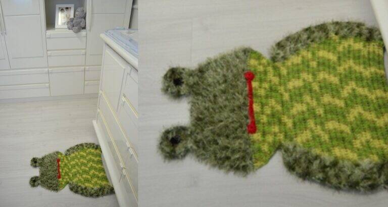Tapete em Crochê: Faça um Tapete Infantil Sapo Verde!