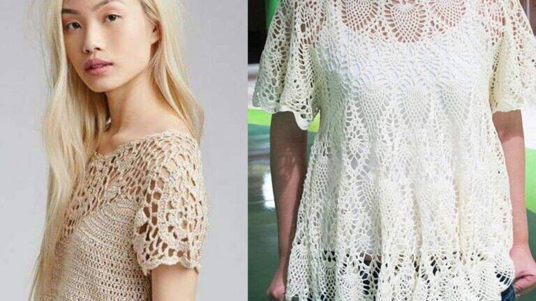 Blusas de Crochê Moderno: 15 Imagens Lindas Para Você!