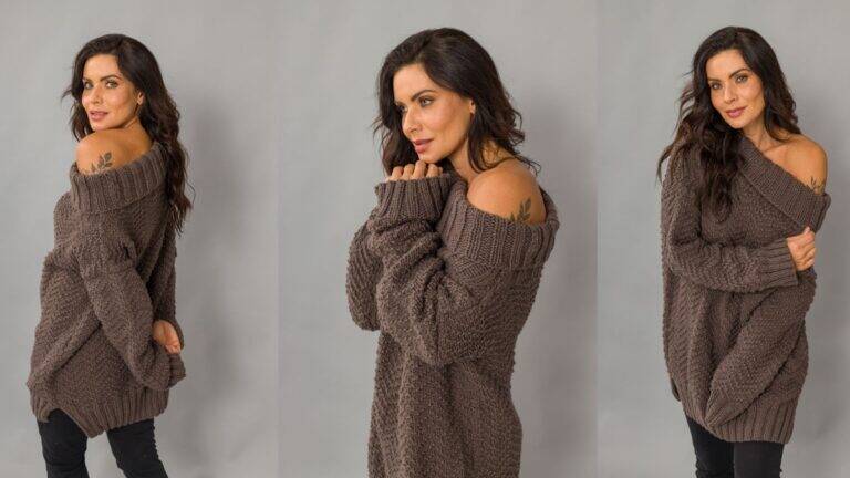 Blusa de Tricô Chumbo: Um Projeto Lindo e Charmoso para Você!