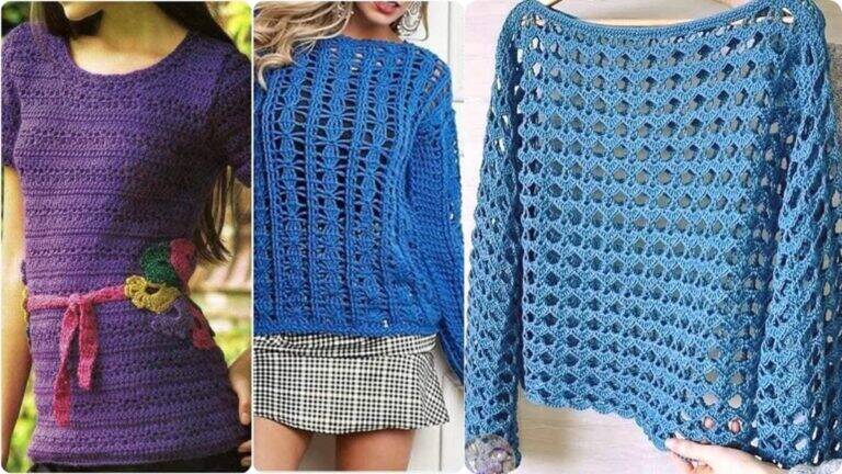 Blusas de Crochê: Modelos Lindos, Versáteis e Elegantes!