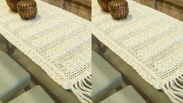 Caminho de Mesa em Crochê: Uma Peça que Conta Tradição!
