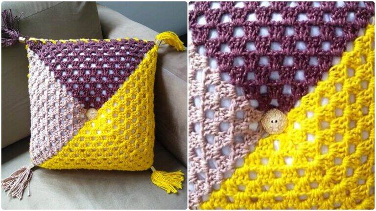Almofada de Crochê Patch: Projeto Perfeito para Iniciantes!