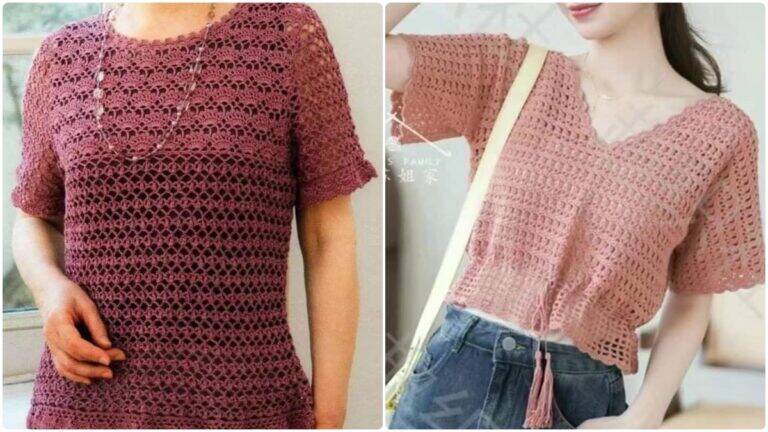 Crie Blusas de Crochê Lindas com Gráficos Completos!