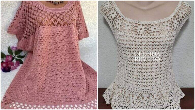 Blusas de Crochê Lindas que Unem Moda e Sustentabilidade!