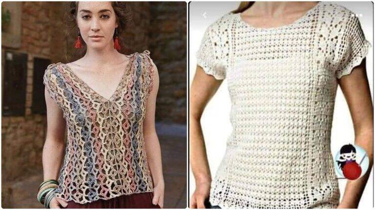 Se Encante com Lindas Blusas de Crochê e Seus Gráficos, Crie as Suas!