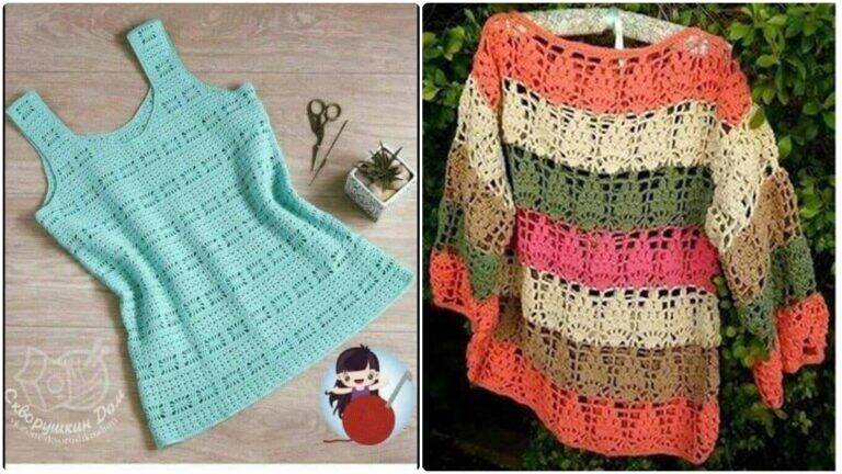 Peças Lindas e Sustentáveis se Encante com Blusas de Crochê com Gráficos!