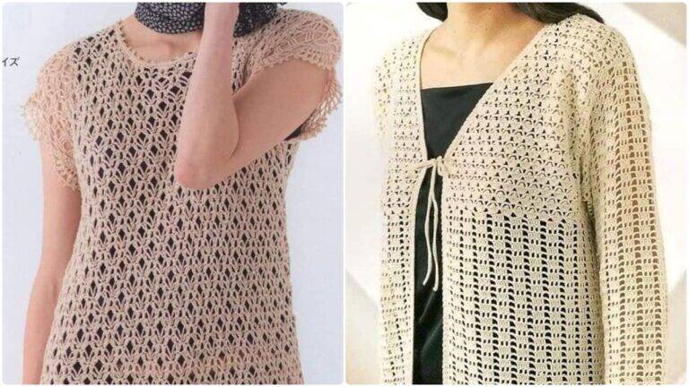 Descubra Como Criar Blusas de Crochê com Gráficos e Muito Mais!