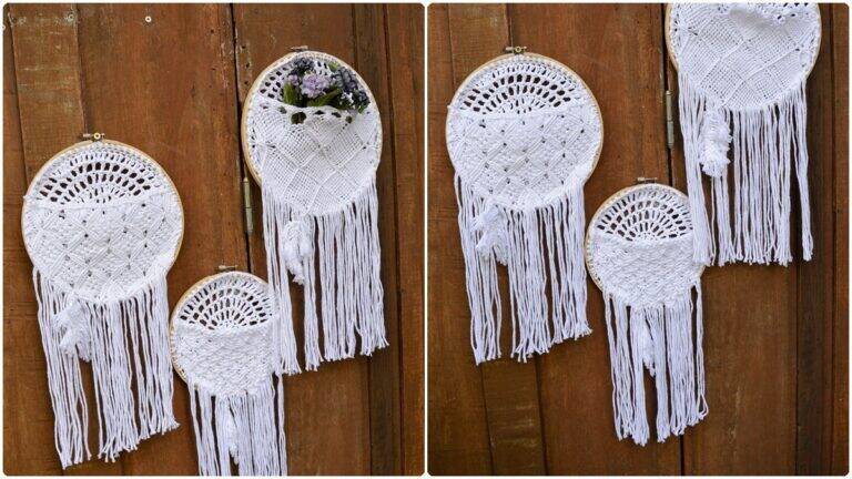 Mandala de Crochê Branco: Tamanhos Diferentes e Lindos!