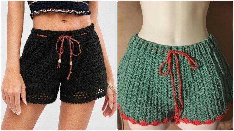 Os shorts de crochê mais lindos e charmosos para usar no verão!