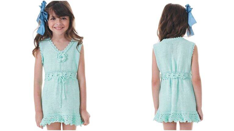 Vestido de Crochê Infantil Candy: Uma Peça Delicada e Linda!