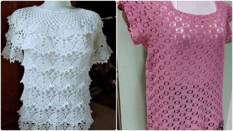 15 Blusas de Crochê Lindíssimas e Fáceis de Fazer!