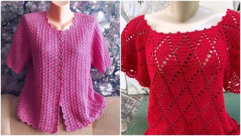 Blusas de Crochê com Gráficos: Elegância e Tradição em Cada Ponto