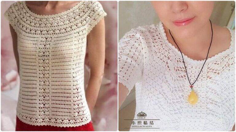 Blusas de Crochê: Estilo e Conforto com Gráficos para Criar Peças Únicas