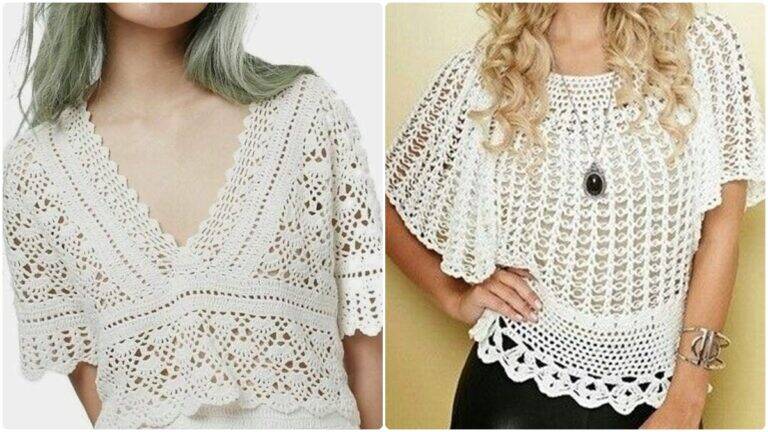 Blusas de Crochê Sofisticado: Elegância e Charme Feito à Mão!