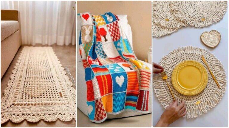DIY de Crochê Moderno: Ideias Lindas e para Decorar e Usar!