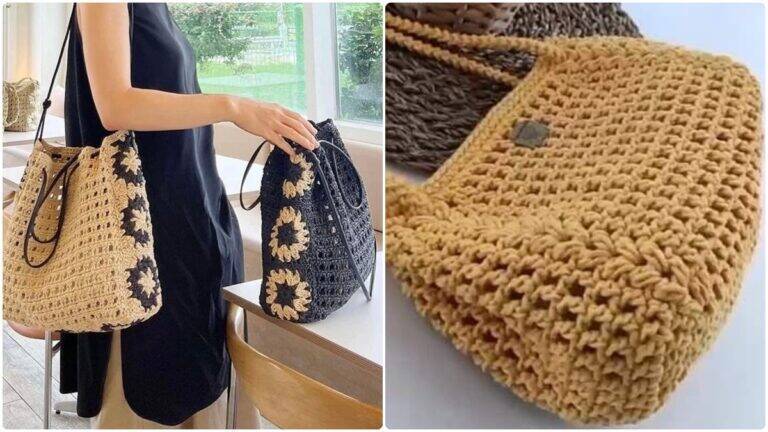 Bolsas de Crochê que Nunca Saem de Moda: Elegância e Artesanato em Uma Peça
