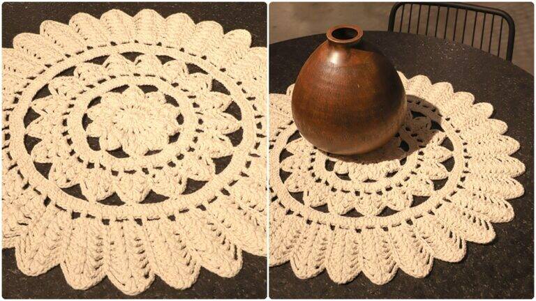 Toalha de Mesa em Crochê Margarida: Sua Decoração Elegante!