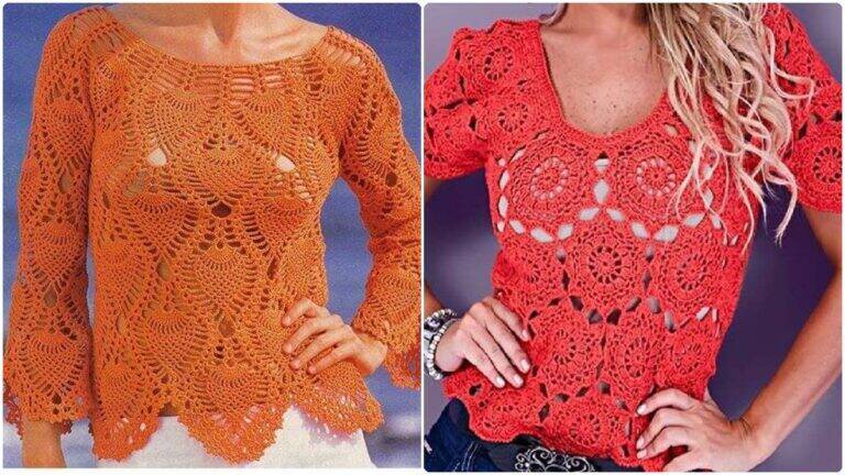 Blusas de Crochê: Cores Vibrantes Que Encantam e Valorizam Seu Estilo!