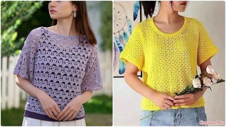 Blusas de Crochê: Inove com Estilo e Crie Peças Únicas e Charmosas!