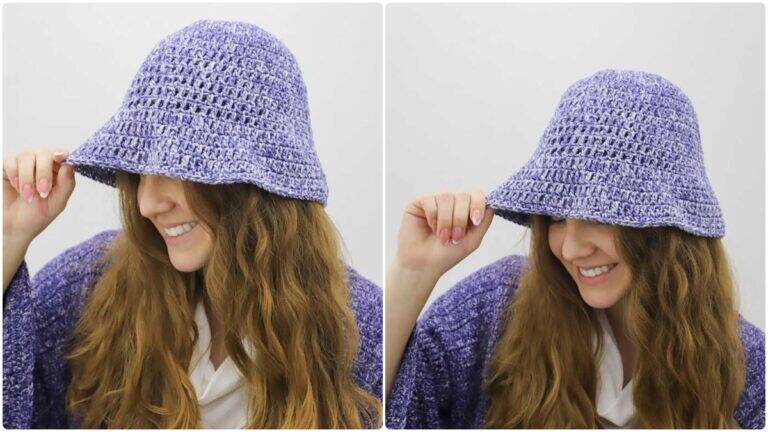 Bucket Hat de Crochê Jeans: O Estilo Moderno que Conquista!