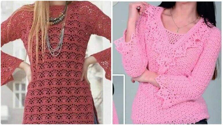 22 Blusas de Crochê: Crie Peças Lindas e Versáteis para Todos os Estilos!