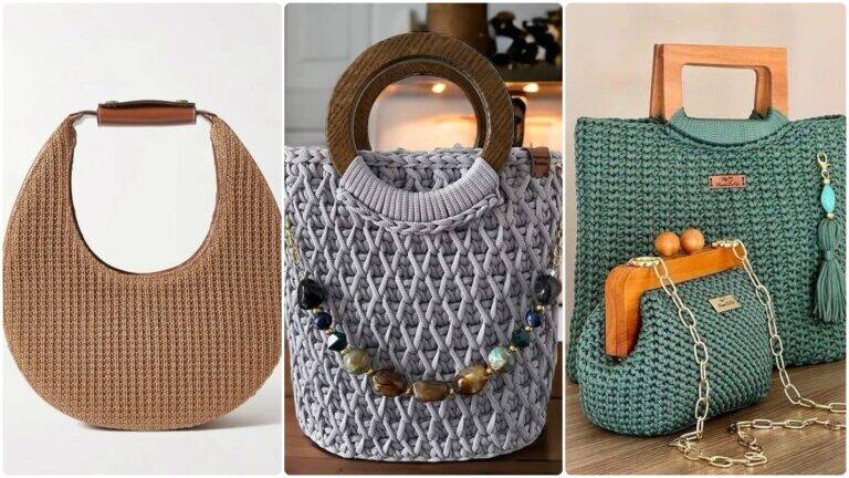 22 Bolsas de Crochê Que Encantam: Inspirações Criativas Para Fazer a Sua!
