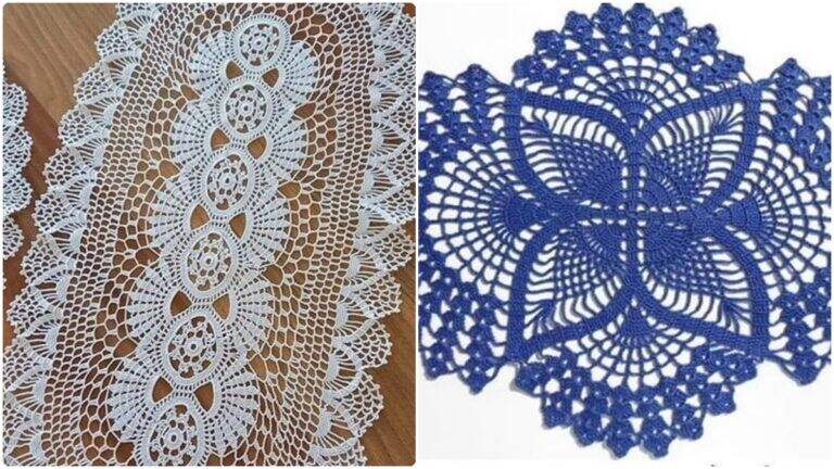 Caminhos de Mesa em Crochê com Gráficos: Beleza que Guia Cada Detalhe!