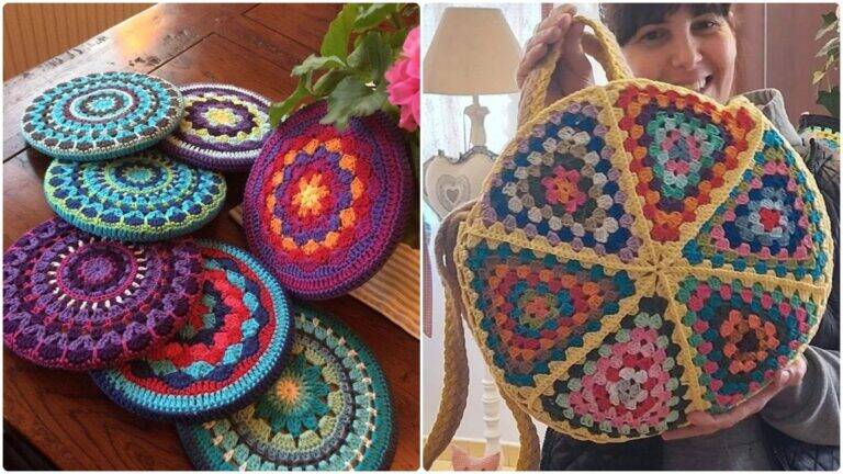 Crochê Moderno Colorido: O Charme Vibrante que Encanta!