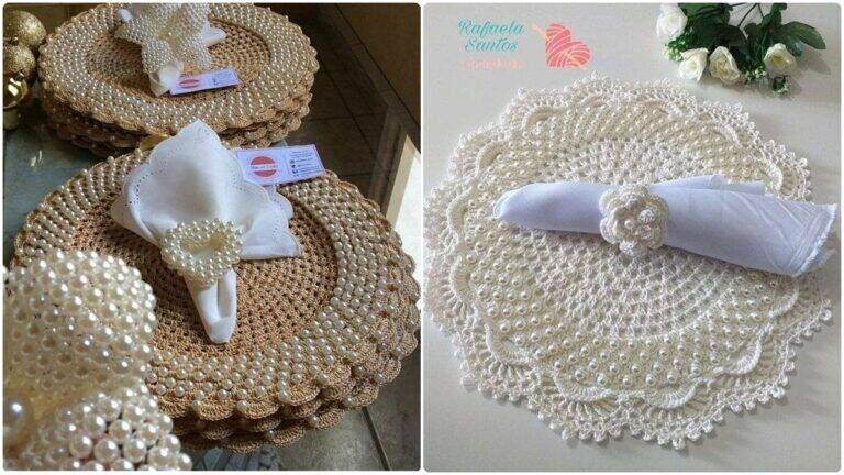 14 Sousplats de Crochê de Luxo: Transforme sua Mesa com Sofisticação