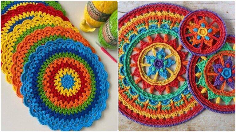Sousplats de Crochê Colorido: A Alegria e o Charme que Sua Mesa Merece!