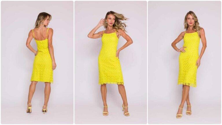 Vestido de Crochê Cléa Amarelo: Crie Essa Peça Vibrante!