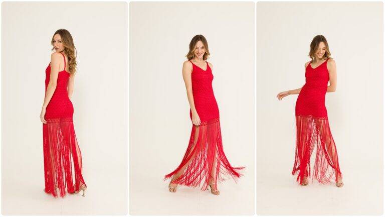 Vestido de Crochê Samara: Crie um Modelo Elegante que Brilha!