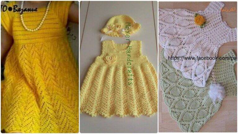 Vestidos de Crochê Infantil: Doçura Feita à Mão Para Encantar!
