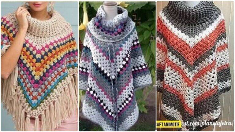 Ponchos de Crochê: Peças Atemporais e Elegantes!