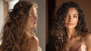 Mulheres com cabelos cacheados