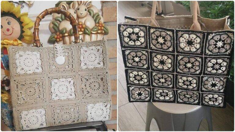 Bolsas de Crochê com Squares: O Charme Artesanal que Une Tendência!